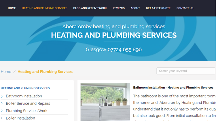 New Umbraco Website Launch for a Glasgow based Plumbing and Heating Company from Scotland Umbraco Blog New Umbraco Website Launch for a Glasgow based Plumbing and Heating Company